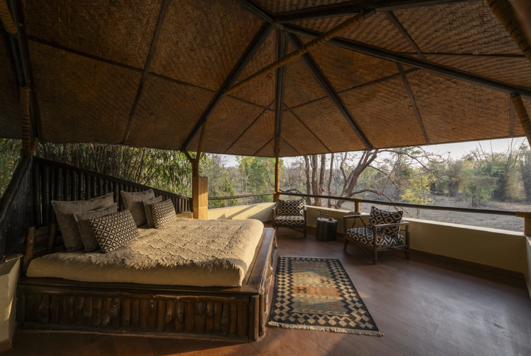 Open-air Machaan Cottage rooftop