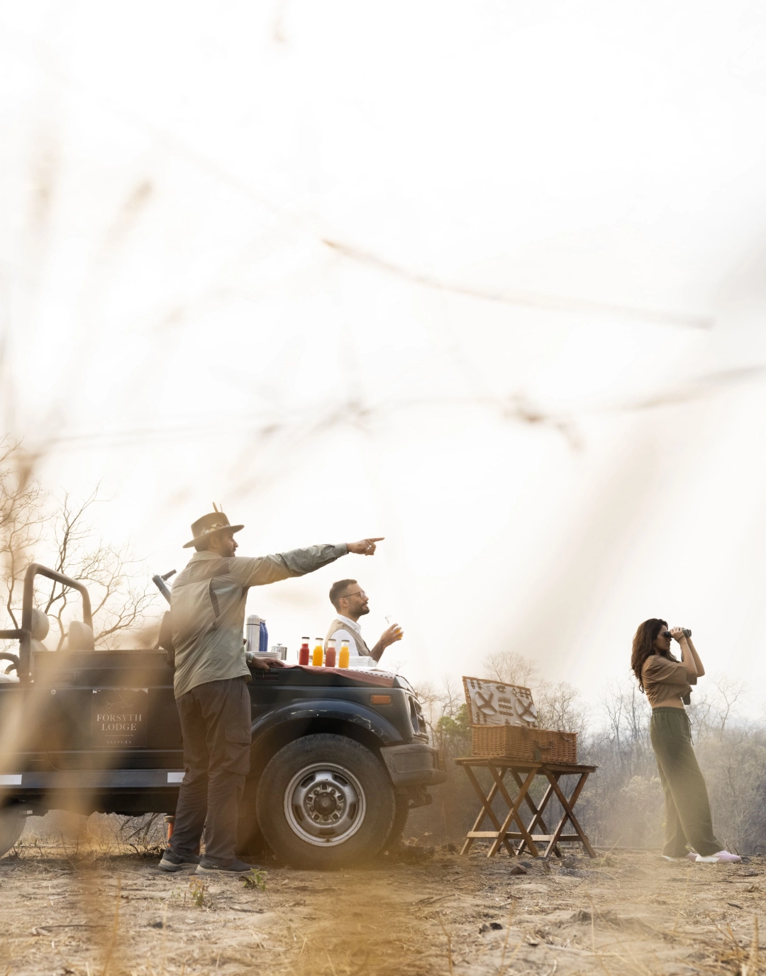 Guests on a morning safari in Satpura