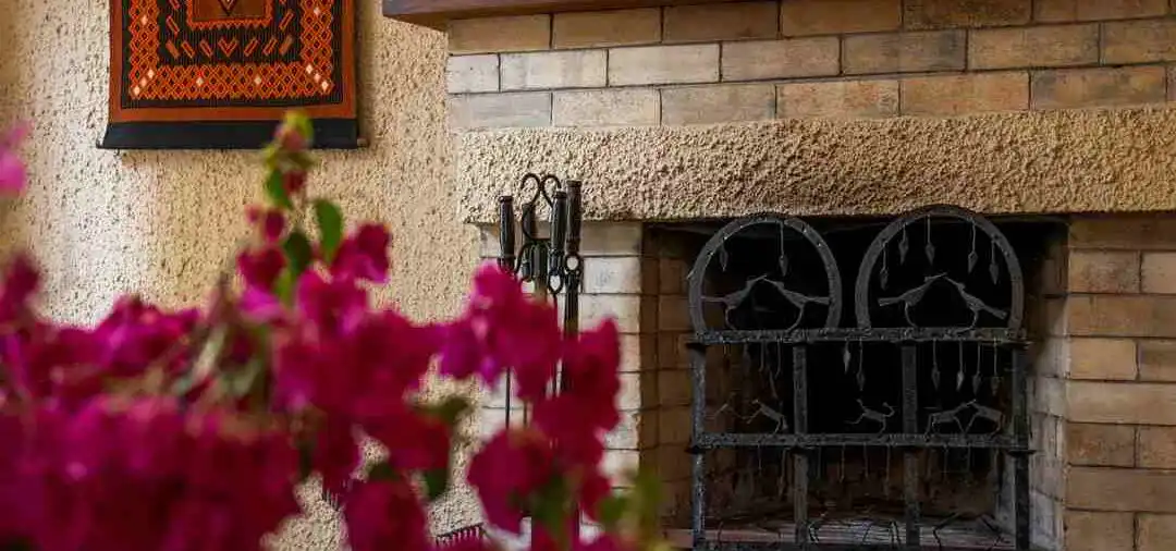 Warm lodge interiors